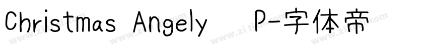 Christmas Angely   P字体转换